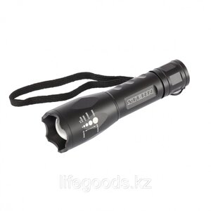 Фонарь, 3 W CREE Led 3 W, зум, 3 режима 100 %-50 %-строб, ремешок, 160 Лм, 200 м, 3 х ААА Stern 90581