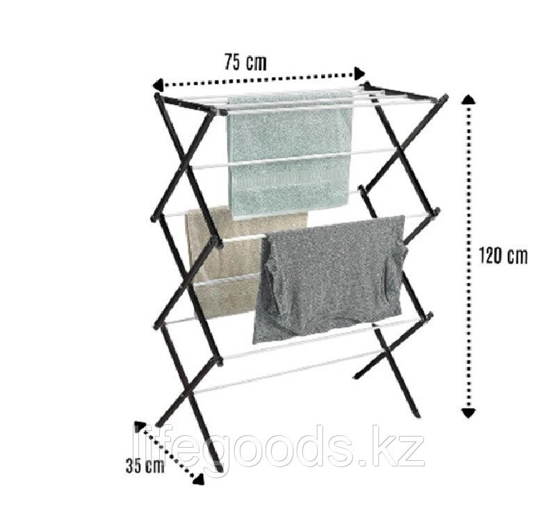 Раскладная напольная сушилка HMP-1004-01 от компании Интернет магазин товаров для дома, сада, отдыха и посуды - LifeGoods - фото 1