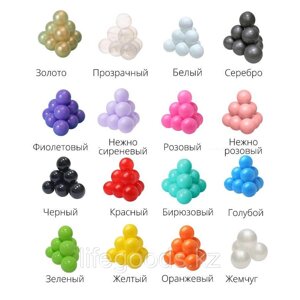 Шарики для сухого бассейна Felity Ball, диаметр шара 7 см, 100 шт, пастельные цвета
