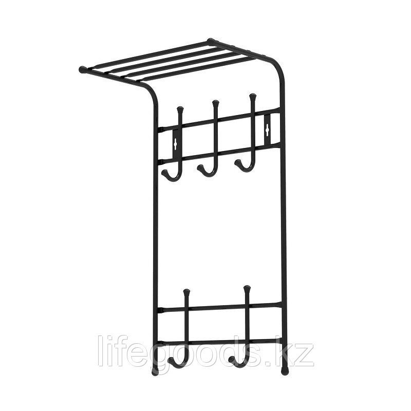 Вешалка настенная Ника ВПТ5 с полкой от компании Интернет магазин товаров для дома, сада, отдыха и посуды - LifeGoods - фото 1