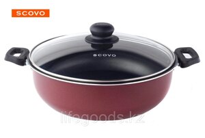 Жаровня Scovo Expert, 24 см, с крышкой СЭ-012