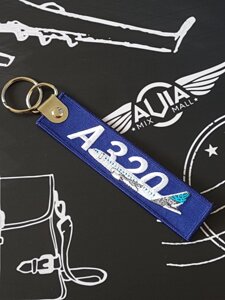 Брелок-ремувка Airbus A320, синий цвет