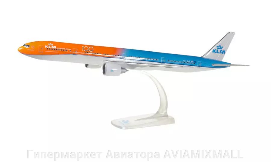 Модель самолета Boeing 777-300ER PH-BVA "Orange Pride" в ливрее KLM, масштаб 1/200 от компании Гипермаркет Авиатора AVIAMIXMALL - фото 1