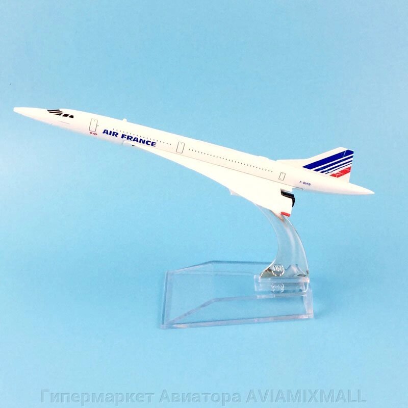 Модель самолета Concorde в ливрее Air France, масштаб 1/400 от компании Гипермаркет Авиатора AVIAMIXMALL - фото 1