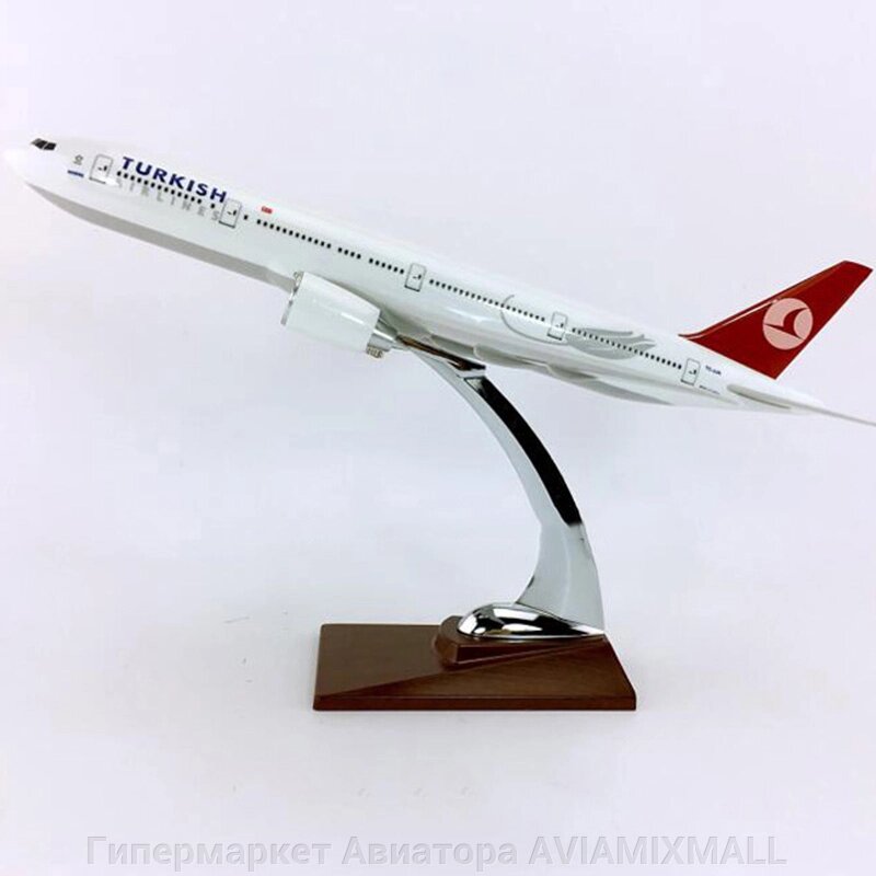 Модель самолета Boeing 777-300 в ливрее Turkish Airlines, масштаб 1/230 от компании Гипермаркет Авиатора AVIAMIXMALL - фото 1