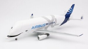 Модель самолета Airbus A330-743L BELUGA XL F-GXLH в фирменной раскраске Airbus Transport International, масштаб 1/400