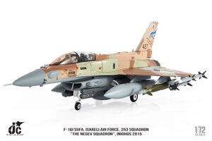 Модель самолета-истребителя F-16I, ВВС Израиля, 253 авиадивизия, в раскраске пустынный камуфляж, масштаб 1/72