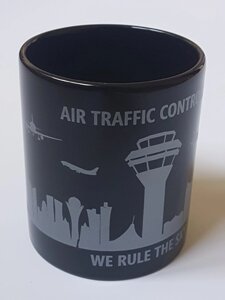 Кружка Air Traffic Controller, черный/серебристый цвет