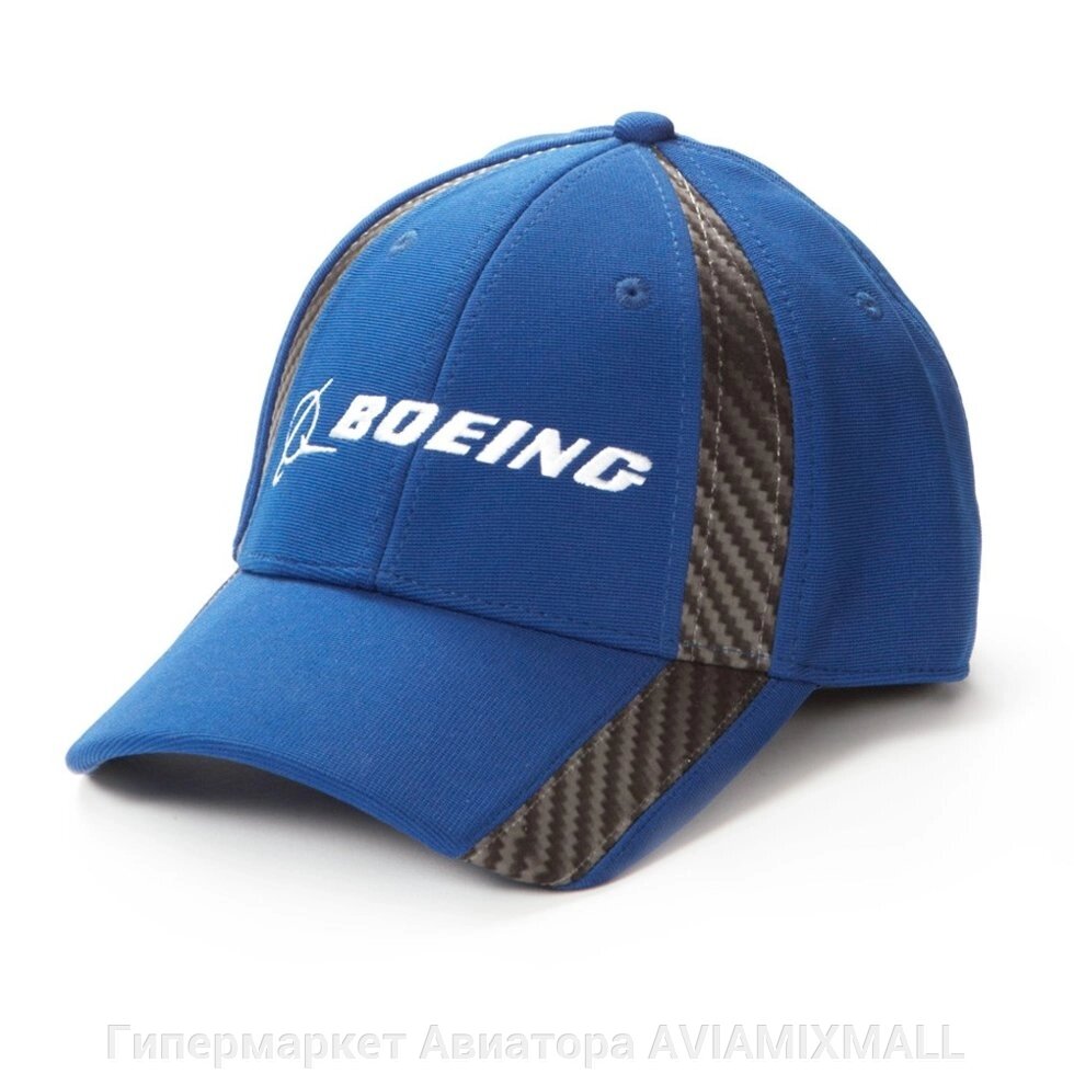 Кепка Boeing, с карбоновыми вставками, синий цвет - Гипермаркет Авиатора AVIAMIXMALL