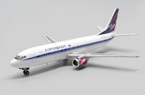 Модель самолета Boeing 737-400 VP-BAR в ливрее Аэрофлот, масштаб 1/400