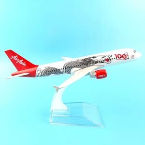 Модель самолета Airbus A320 в ливрее Air Asia Dragon, масштаб 1/250