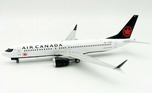 Модель самолета Boeing 737-8 MAX C-FSCY в ливрее Air Canada, масштаб 1/200