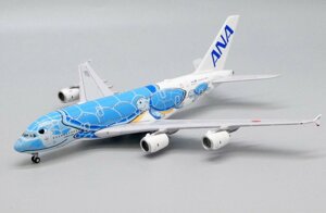 Модель самолета Airbus A380-800 JA381A в ливрее All Nippon Airways Flying Honu - Lani Livery, масштаб 1/400