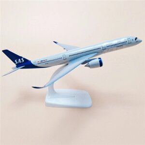 Модель самолета Airbus A350-900 в ливрее Scandinavian Airlines, масштаб 1/350