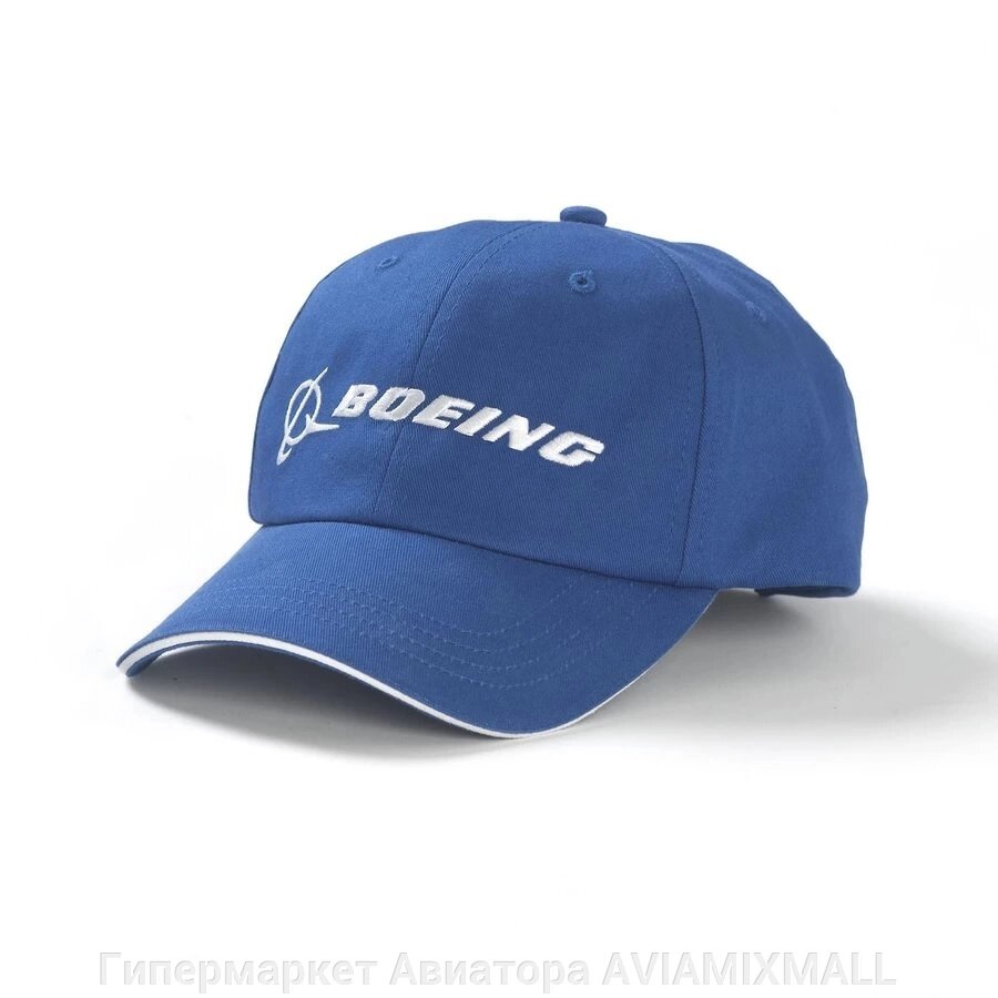 Кепка Boeing, с логотипом компании, синий цвет - фото