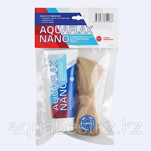 Aquaflax nano набор для гермитизации (паста 270гр+ европейский лен) от компании Aquabest - фото 1