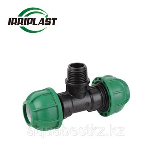 Тройник компрессионный с наружной резьбой IRRIPLAST 20*3/4*20