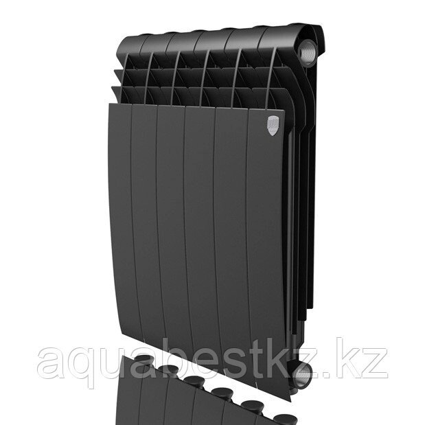 Радиатор черный алюминиевый Royal Thermo Biliner 500/90 (Россия Италия ) от компании Aquabest - фото 1