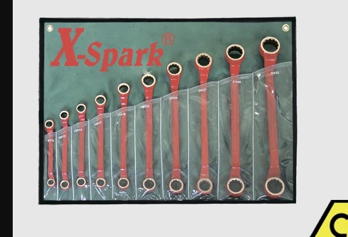 Набор искробезопасных ключей накидных X-Spark от компании Selectus - фото 1