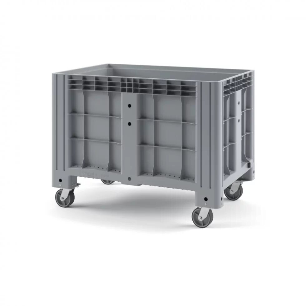 Пластиковый контейнер IBOX 1200х800 (сплошной, на колёсах) ##от компании## Selectus - ##фото## 1