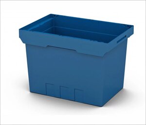 Вкладываемый пластиковый ящик 600х400х420 с усиленным дном (KVR 6442)