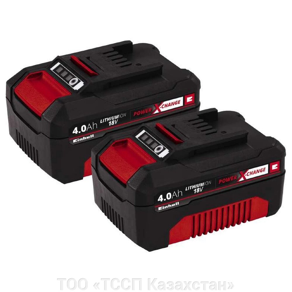 Аккумулятор Einhell Power-X-Change Twinpack 18V 4.0Ah 2шт. 4511489 от компании ТОО «ТССП Казахстан» - фото 1