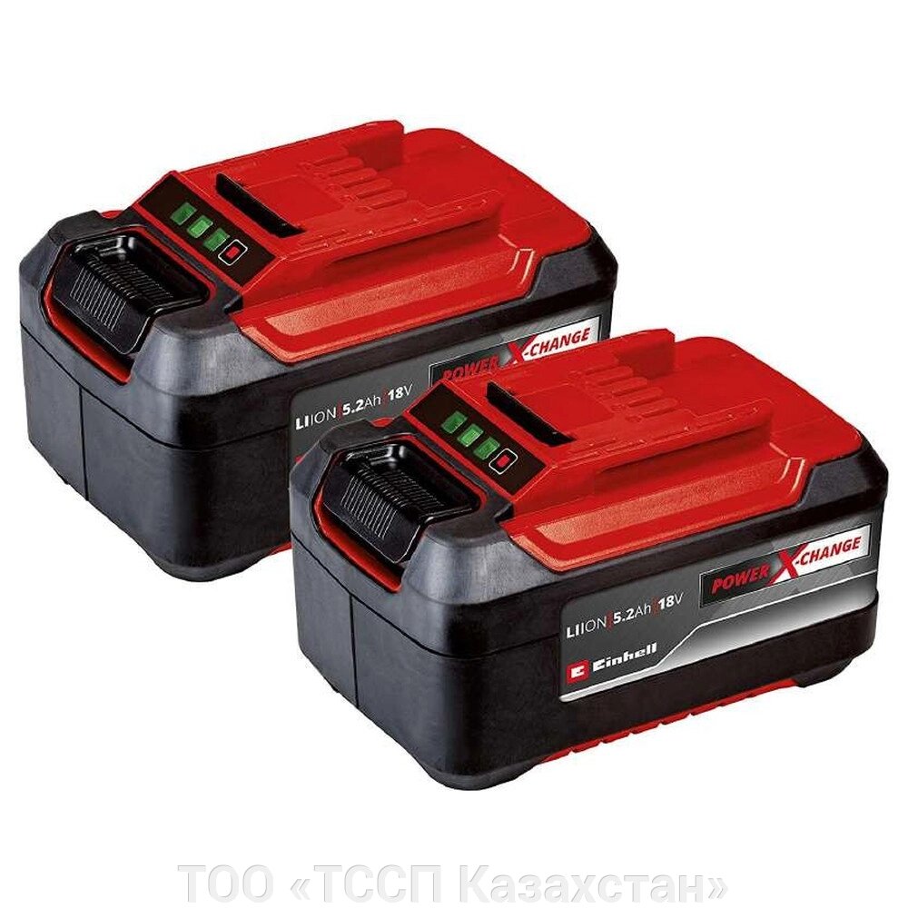 Аккумулятор Einhell Power-X-Change Twinpack 18V 5.2Ah 2шт. 4511526 от компании ТОО «ТССП Казахстан» - фото 1