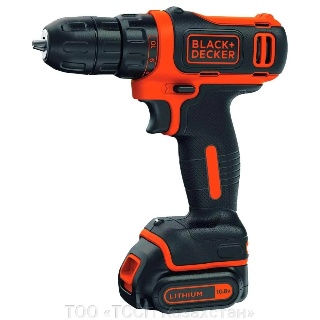 Аккумуляторная дрель-шуруповерт BLACK+DECKER 550об/мин BDCDD12B-QW от компании ТОО «ТССП Казахстан» - фото 1