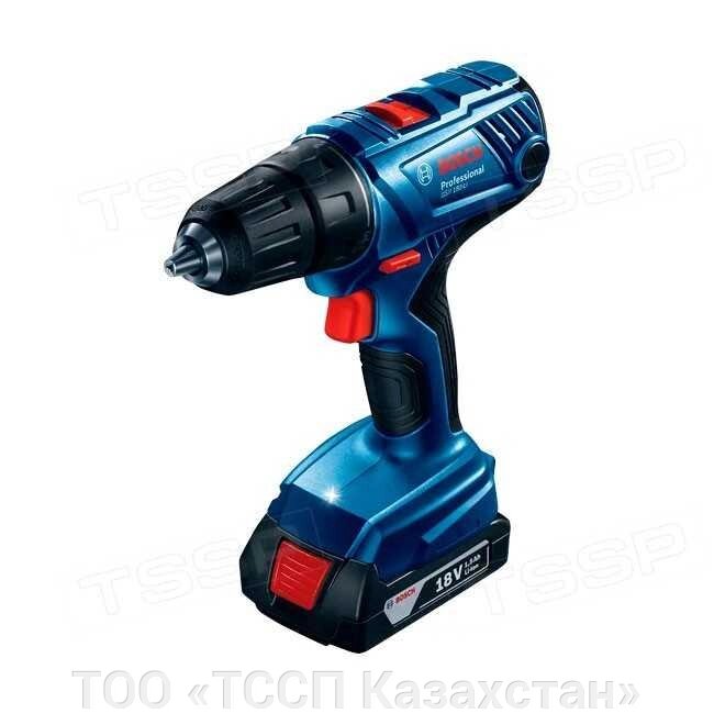 Аккумуляторная дрель-шуруповёрт Bosch GSR 180-LI Professional (2 аккумулятора) 06019F8109 от компании ТОО «ТССП Казахстан» - фото 1