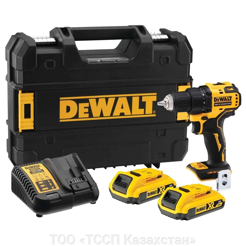 Аккумуляторная дрель-шуруповерт DeWALT DCD708D2T-QW от компании ТОО «ТССП Казахстан» - фото 1