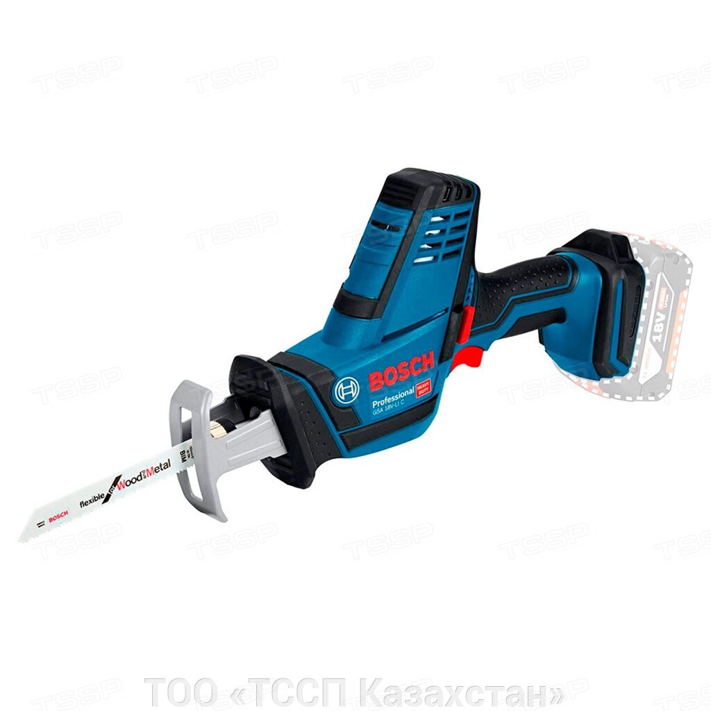 Аккумуляторная сабельная пила Bosch GSA 18 V-LI C Professional Solo 06016A5001 от компании ТОО «ТССП Казахстан» - фото 1