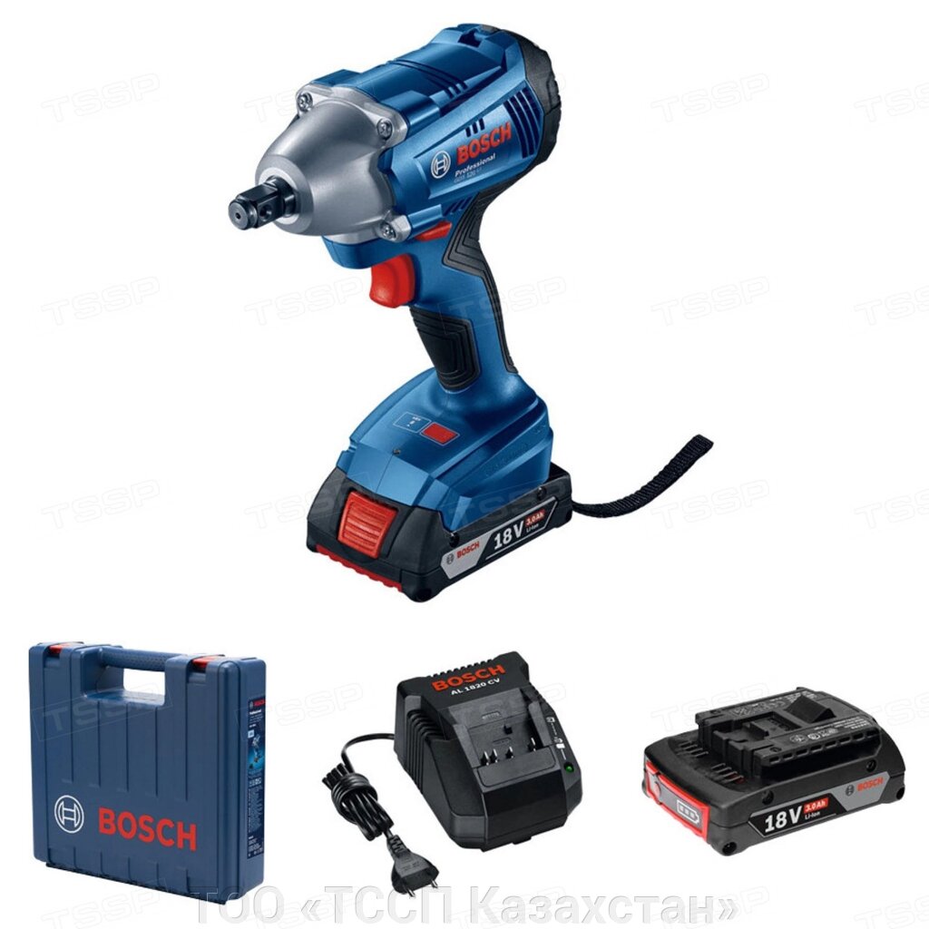 Аккумуляторный ударный гайковёрт Bosch GDS 250-LI Professional 06019G6120 от компании ТОО «ТССП Казахстан» - фото 1