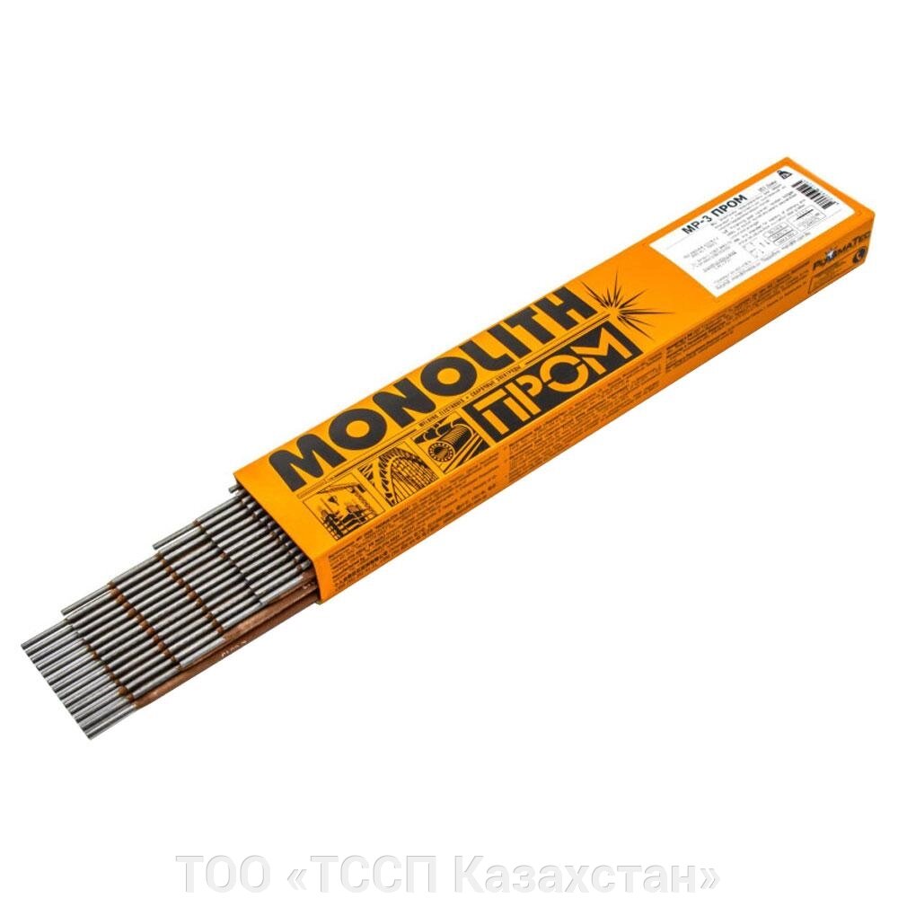 Электроды сварочные Monolith МР-3 ПРОМ 4мм БП000002963 (1 упаковка - 5кг) от компании ТОО «ТССП Казахстан» - фото 1