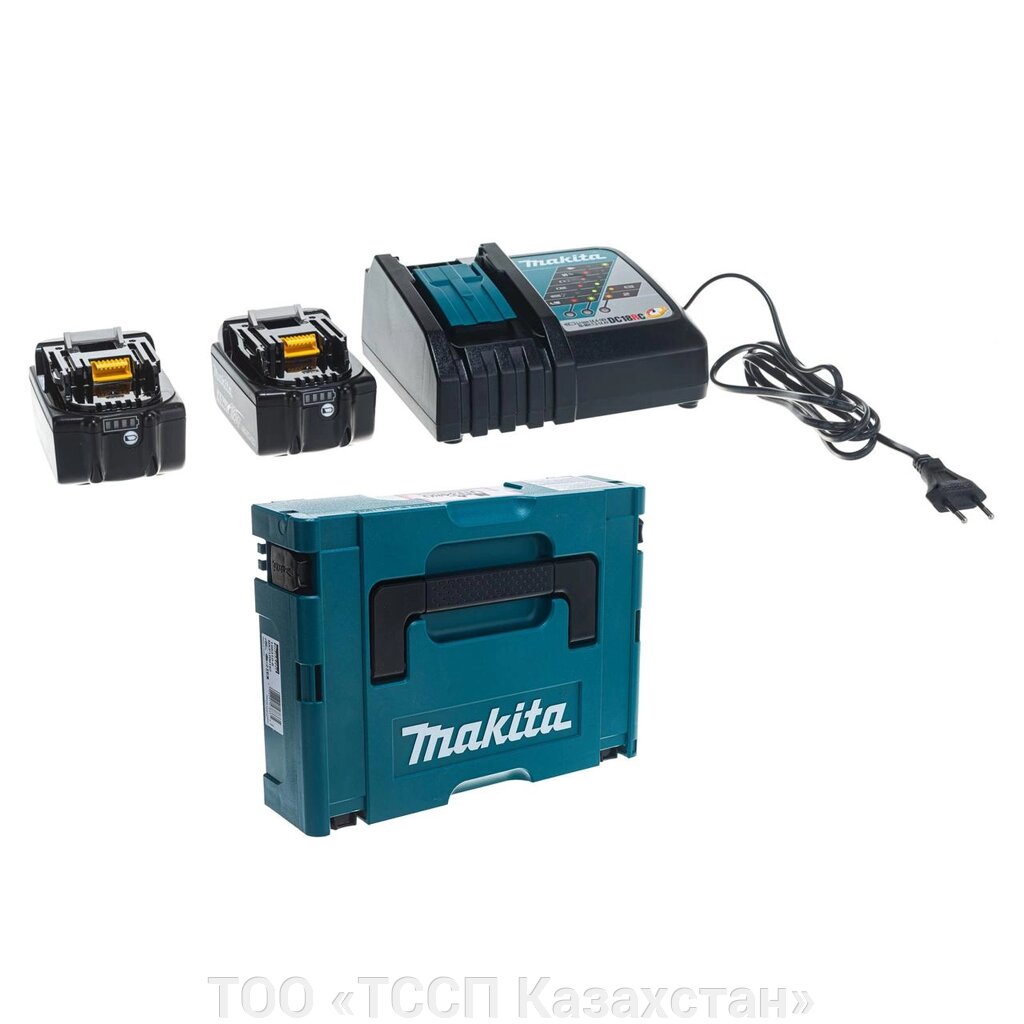 Набор Makita аккумулятор BL1840B "LXT" 18V 4.0Ah Li-ion 2шт. + зарядное устройство DC18RC "LXT" 18V 9A Li-ion от компании ТОО «ТССП Казахстан» - фото 1