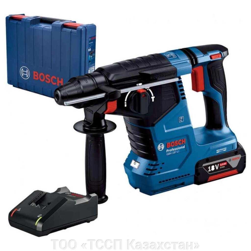 Перфоратор аккумуляторный Bosch Proffessional GBH 187-LI SDS-Plus 0611923022 от компании ТОО «ТССП Казахстан» - фото 1