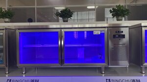 Холодильный стол со стеклом от +10 до +2. 1500*700 см. HC9-1570B