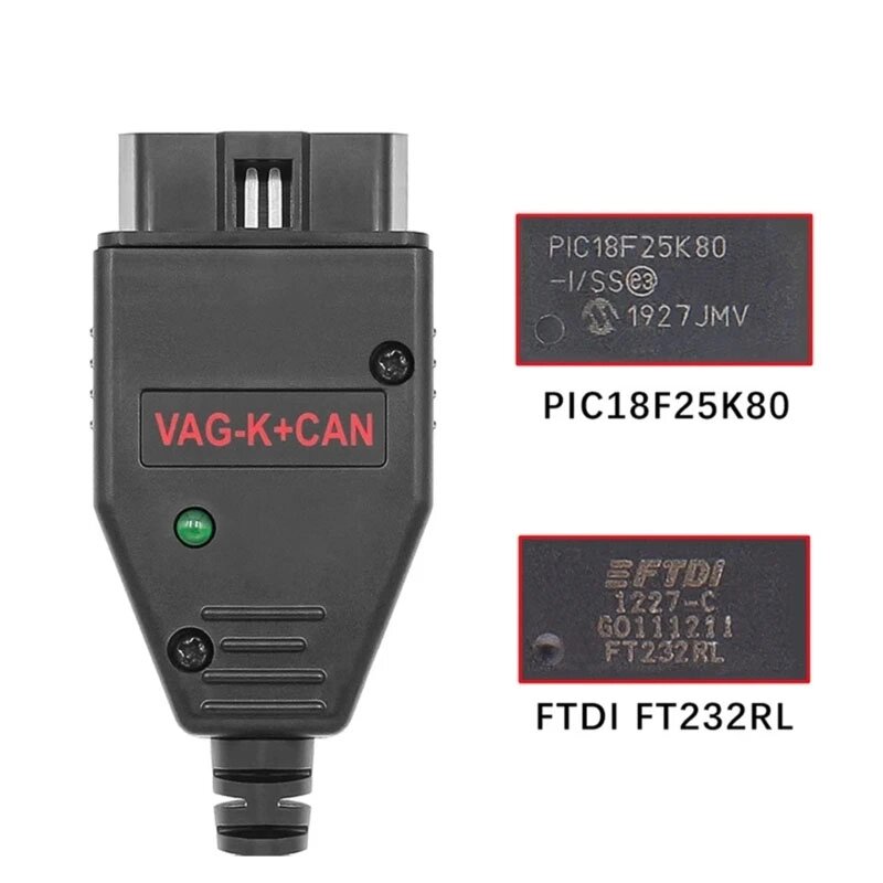 Авто-сканер VAG-K + CAN 1,4 OBD2, PIC18F25K80, кабель USB от компании Мир Электроники - фото 1