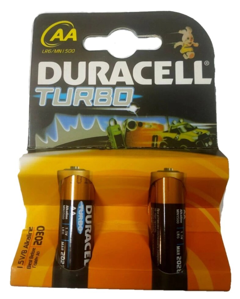 Батарейки DURACELL Turbo AA 1.5В от компании Мир Электроники - фото 1