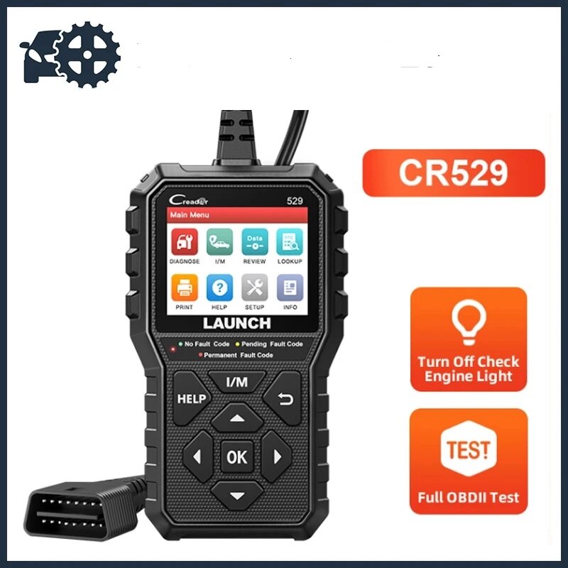 Диагностический сканер LAUNCH OBD2 Creader 529 CR529 для считывания и удаления ошибок от компании Мир Электроники - фото 1