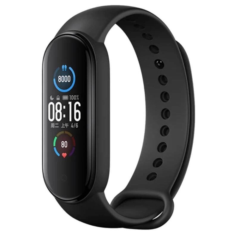 Фитнес боаслет Xiaomi Mi Band 5 с OLED дисплеем, русифицированный от компании Мир Электроники - фото 1