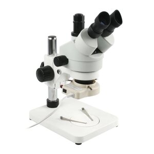 Микроскоп тринокулярный стерео Eakins 7-45х с LED подсветкой промышленный