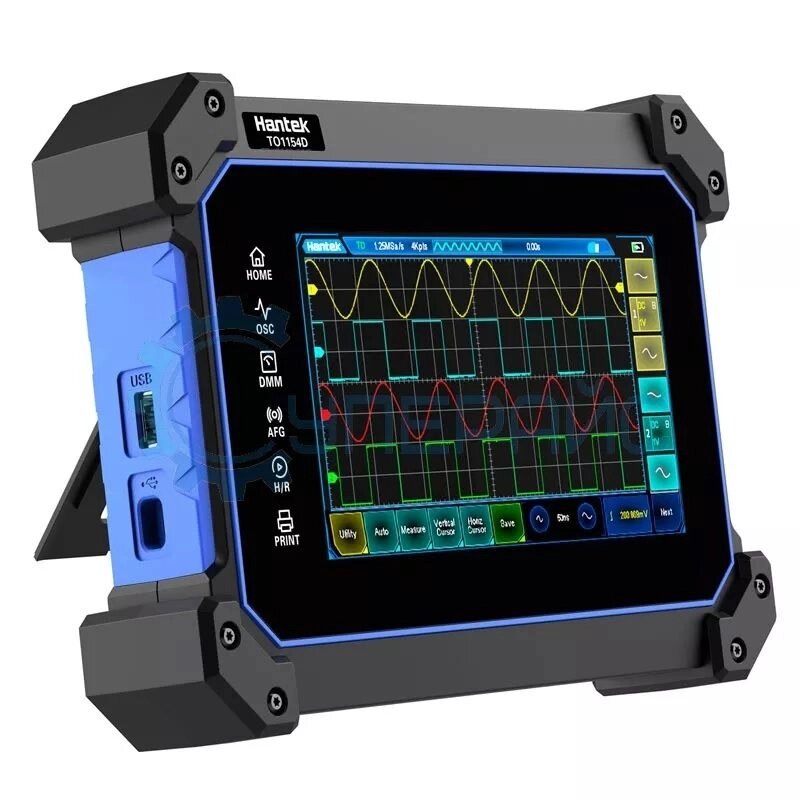 Осциллограф Hantek TO1154D, 150 МГц, 4 канала, 2600 мАч, генератор 25 Мгц от компании Мир Электроники - фото 1