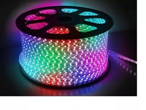 Светодиодная лента RGB SMD5050 водонепроницаемая 220В, 60LED/м