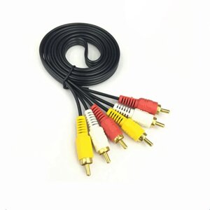 Шнур H363 1.5м 3 RCA на 3 RCA