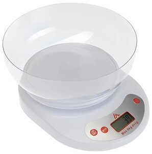 Весы кухонные EURECARE EC-K01 до 5 кг с чашкой, точность 1 г