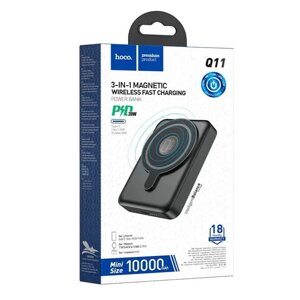 POWER BANK HOCO Q11 10000 мАч, 20 Вт, Type-C, беспроводная зарядка