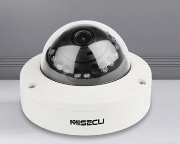 Купольная IP камера MISECU IPC-DM12E-20H 2Мп 1080P H265 POE/48В, обнаружение движения, ночное видение (Код: - заказать