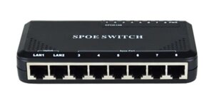 POE коммутатор развитвитель Ethernet на 6 сетевых IP-камер (Код: )