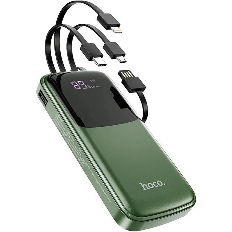 POWER BANK HOCO DB07 10000 мАч, 4 выхода, быстрая зарядка от компании Мир Электроники - фото 1