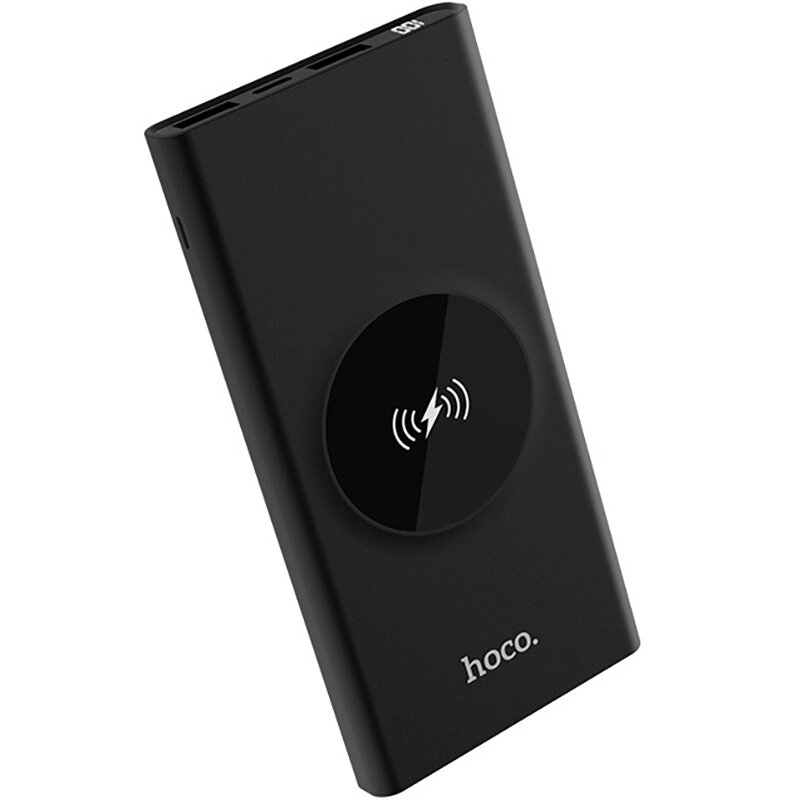 POWER BANK HOCO J37, 10000 мАч, 2USB, беспроводная зарядка от компании Мир Электроники - фото 1